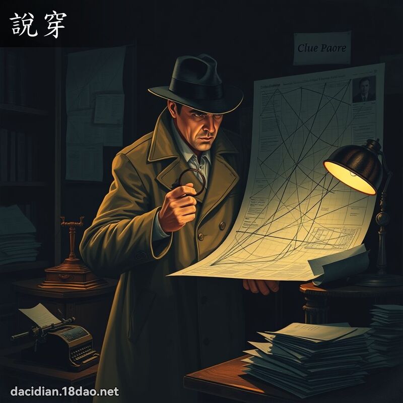 說穿 - 國語大辭典配圖
