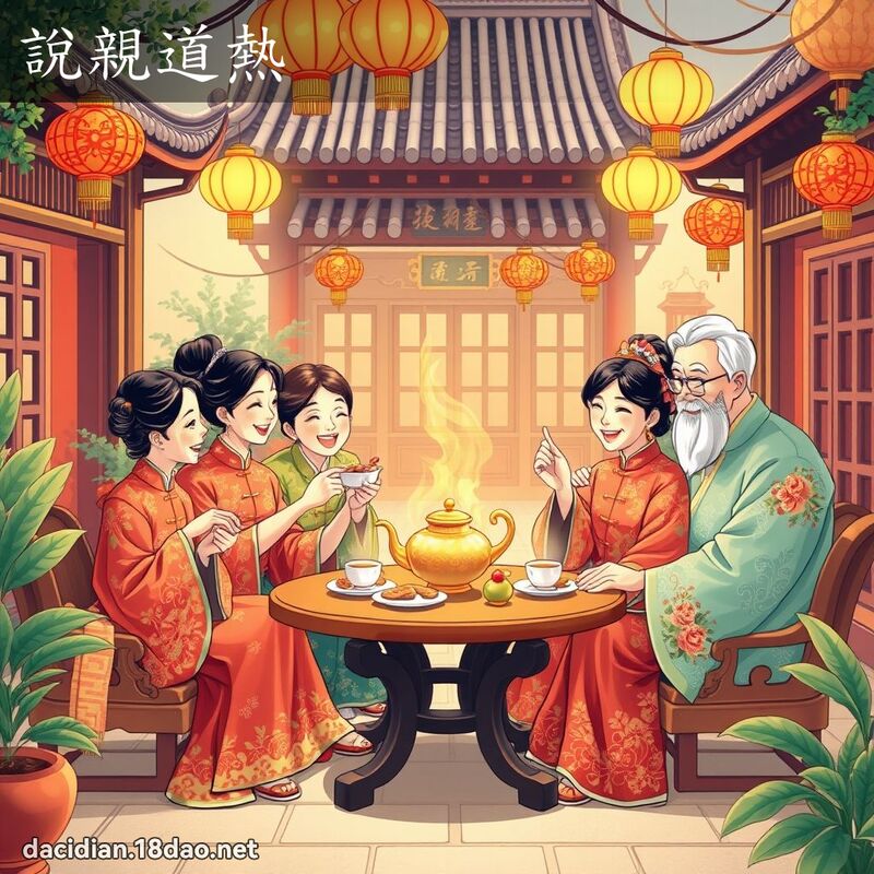 说亲道热 - 国语大辞典配图