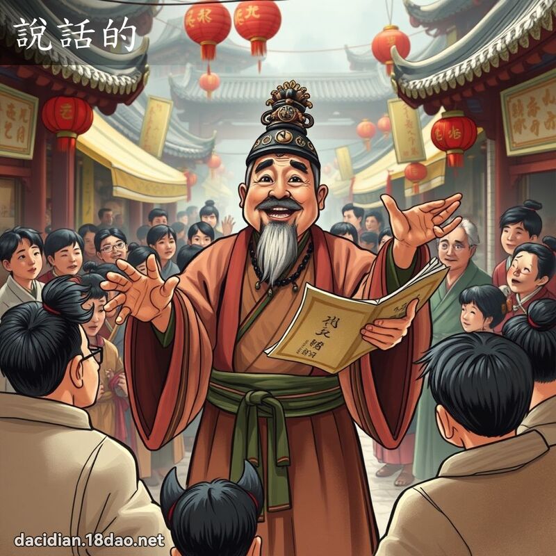說話的 - 國語大辭典配圖