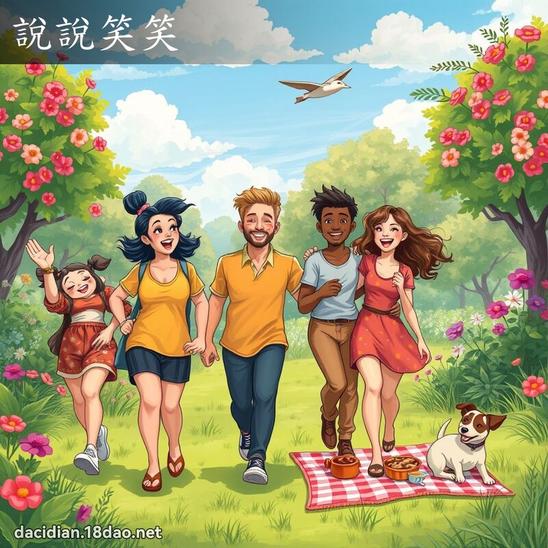 說說笑笑 - 國語大辭典配圖