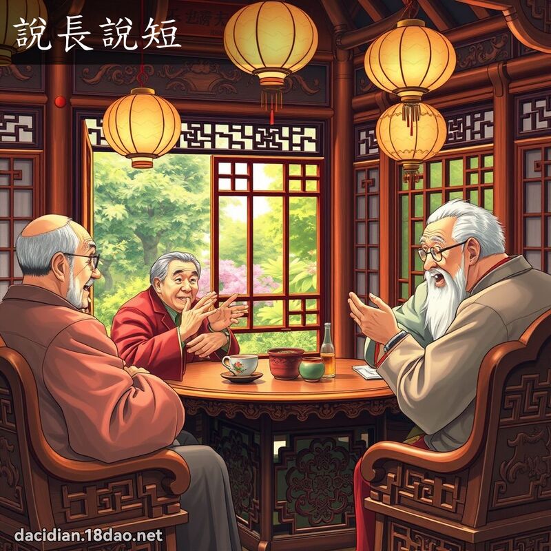 說長說短 - 國語大辭典配圖