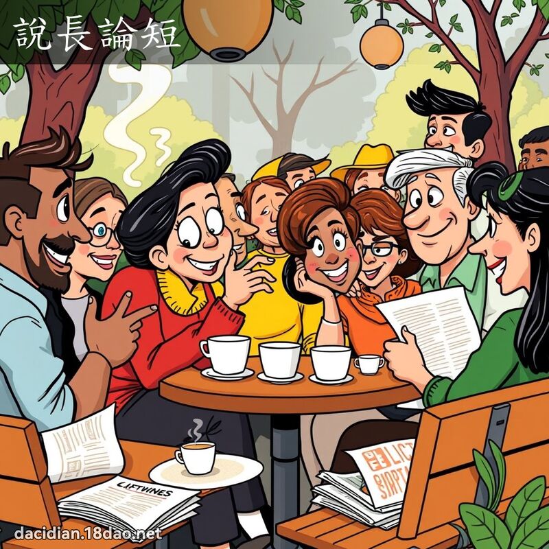 說長論短 - 國語大辭典配圖
