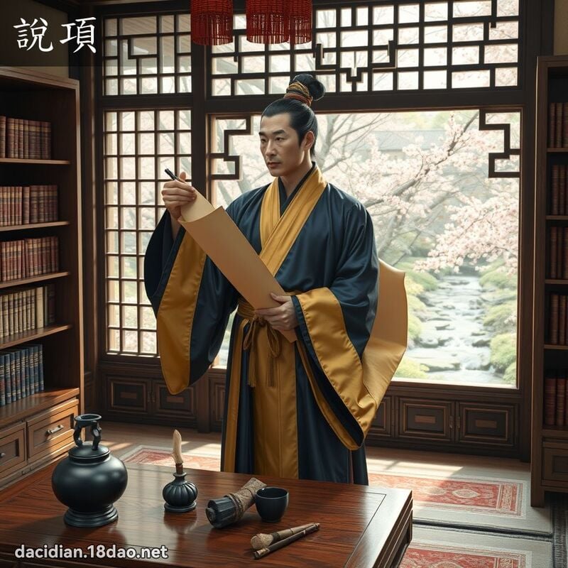 说项 - 国语大辞典配图