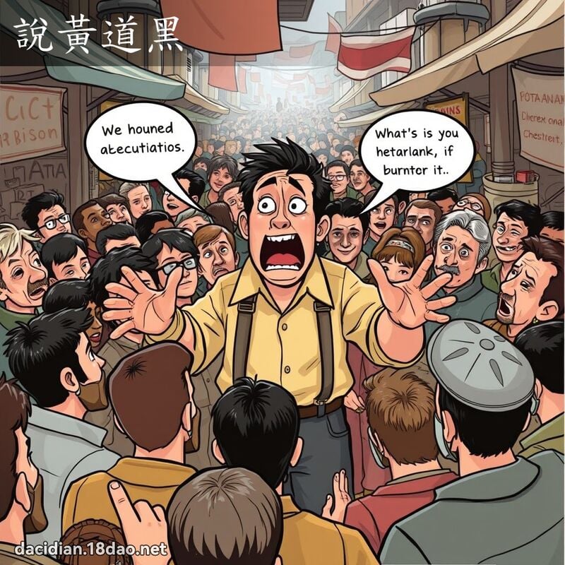說黃道黑 - 國語大辭典配圖