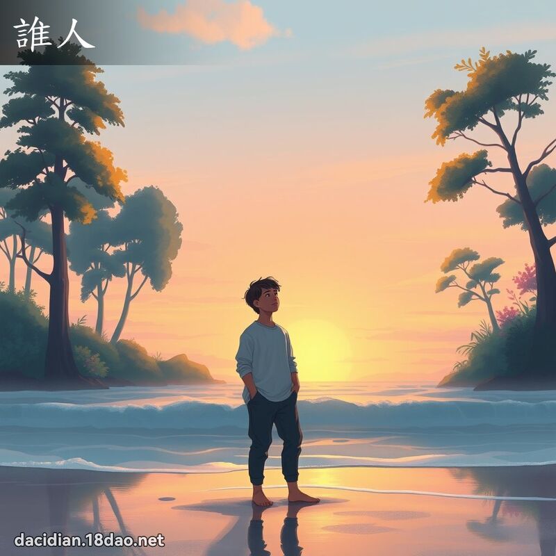 谁人 - 国语大辞典配图