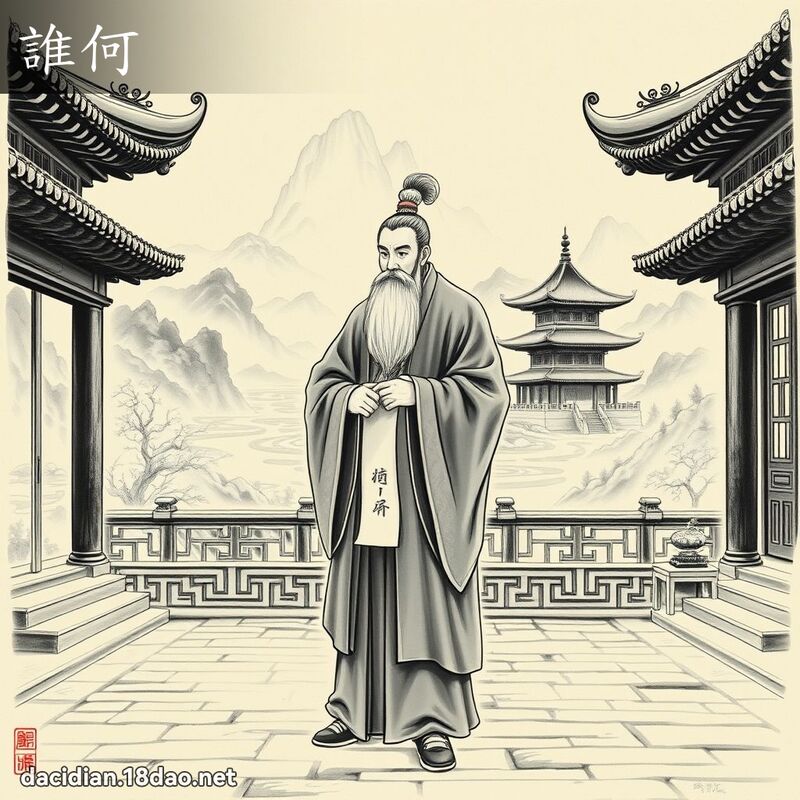 谁何 - 国语大辞典配图