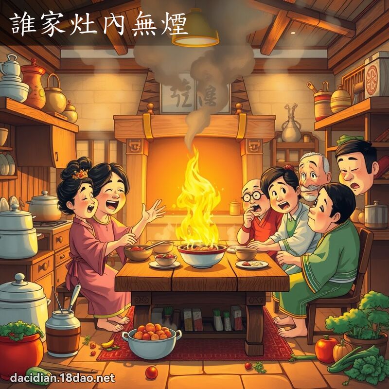 谁家灶內无烟 - 国语大辞典配图