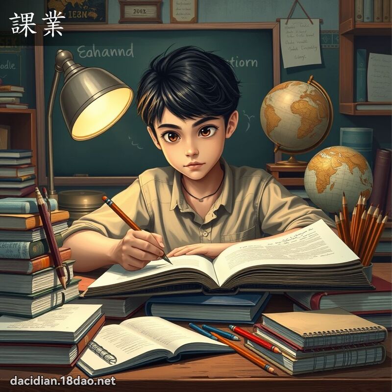 课业 - 国语大辞典配图