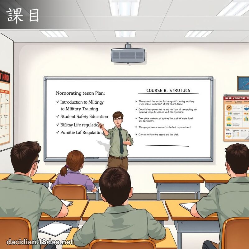 課目 - 國語大辭典配圖
