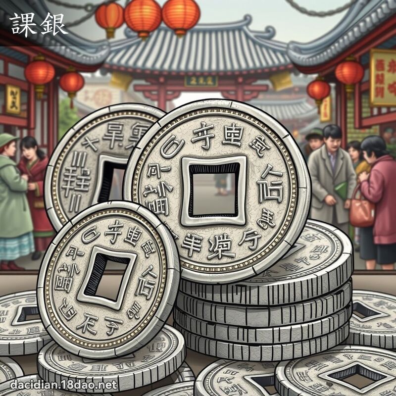 課銀 - 國語大辭典配圖