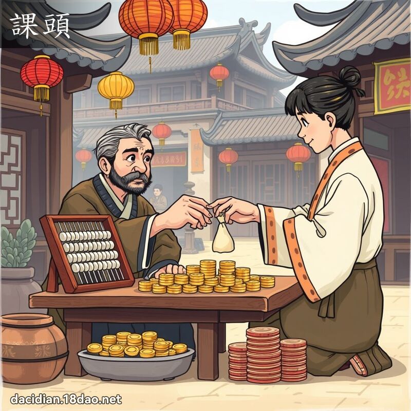 課頭 - 國語大辭典配圖