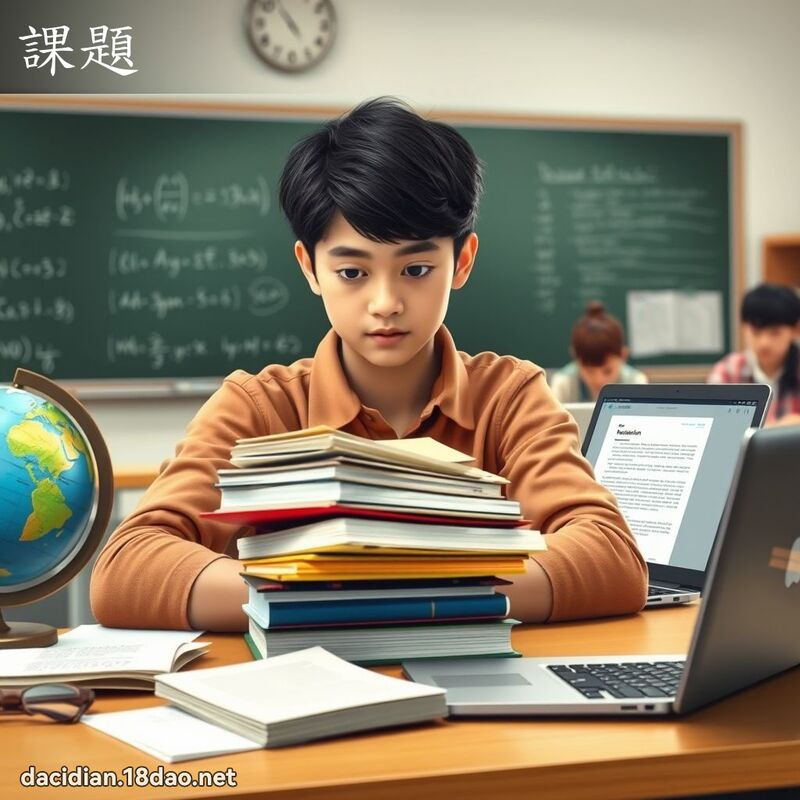 課題 - 國語大辭典配圖