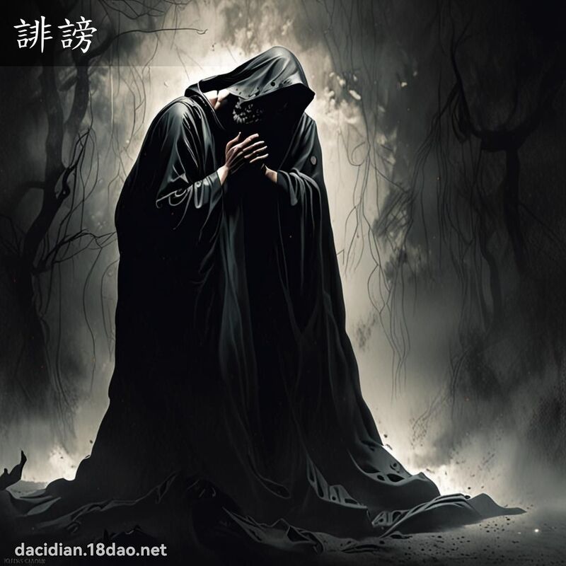 誹谤 - 国语大辞典配图