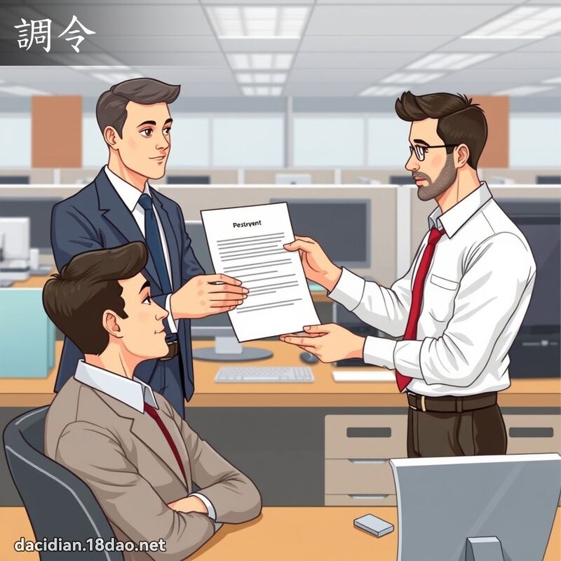 调令 - 国语大辞典配图