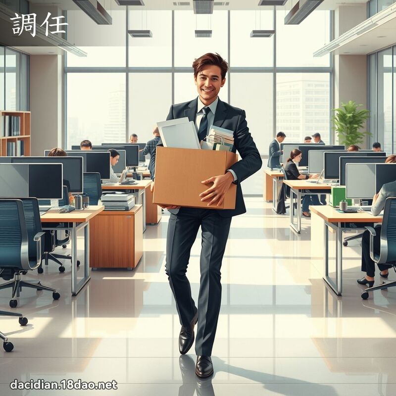 调任 - 国语大辞典配图