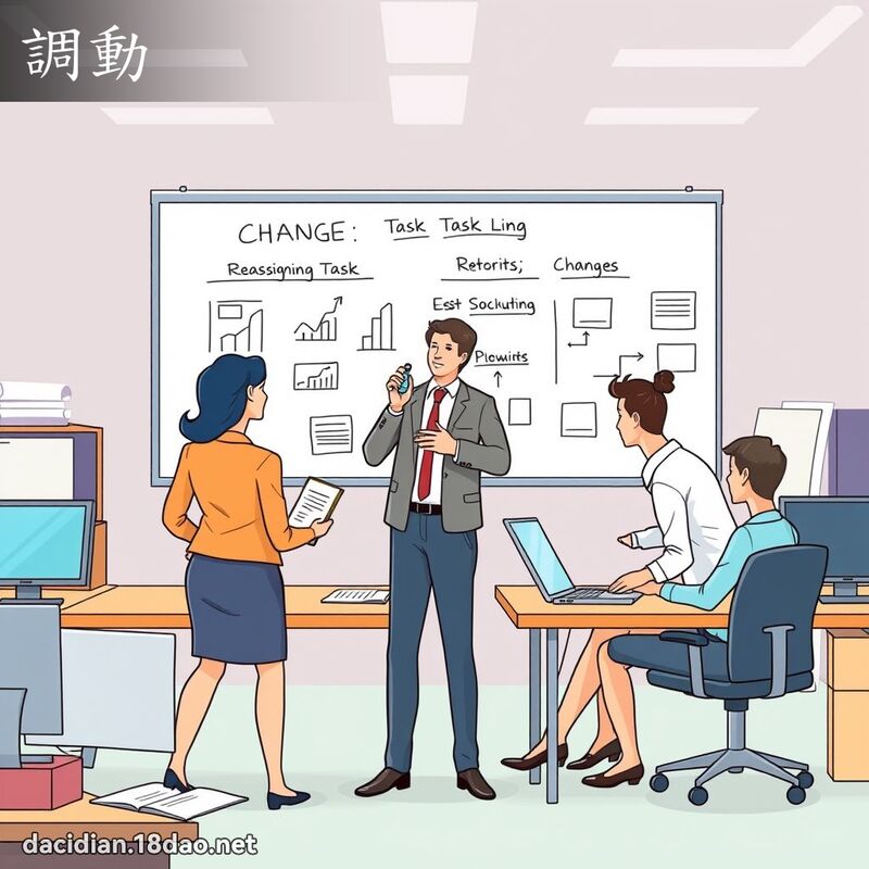 调动 - 国语大辞典配图