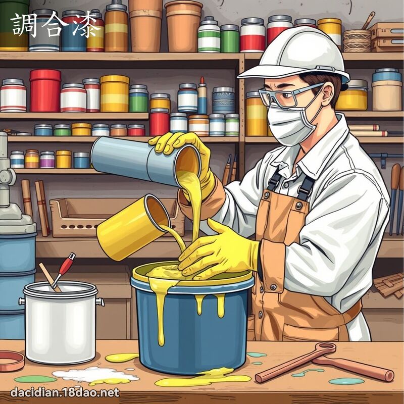调合漆 - 国语大辞典配图