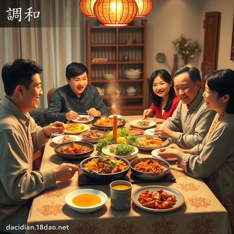 調和 - 國語大辭典配圖