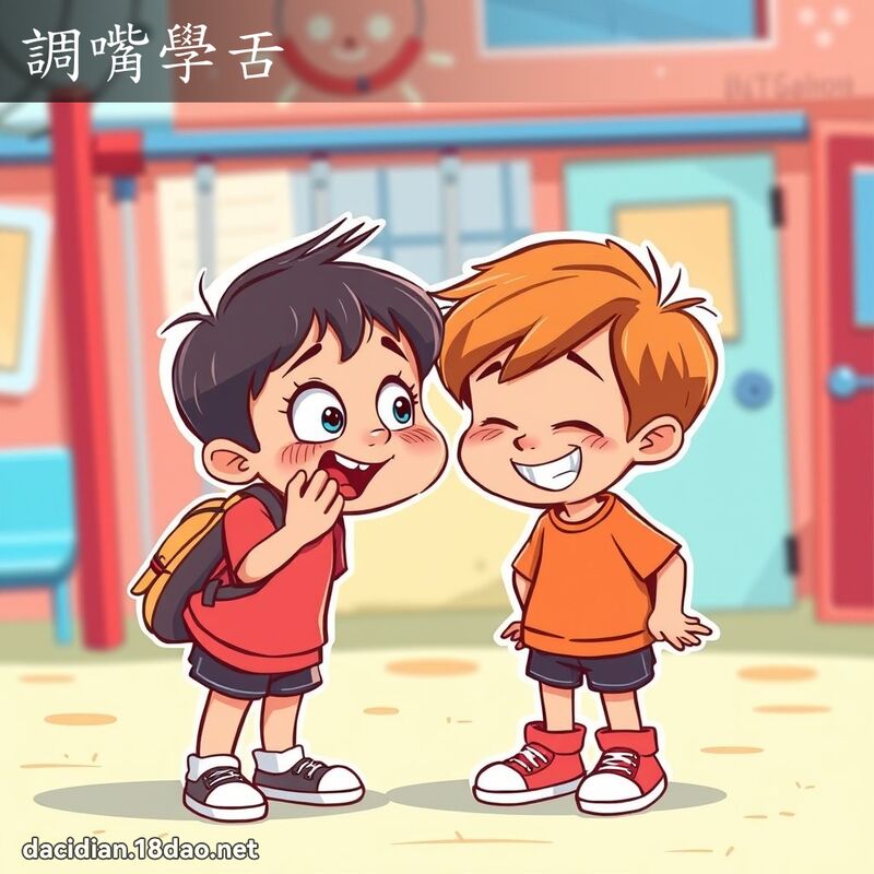 調嘴學舌 - 國語大辭典配圖