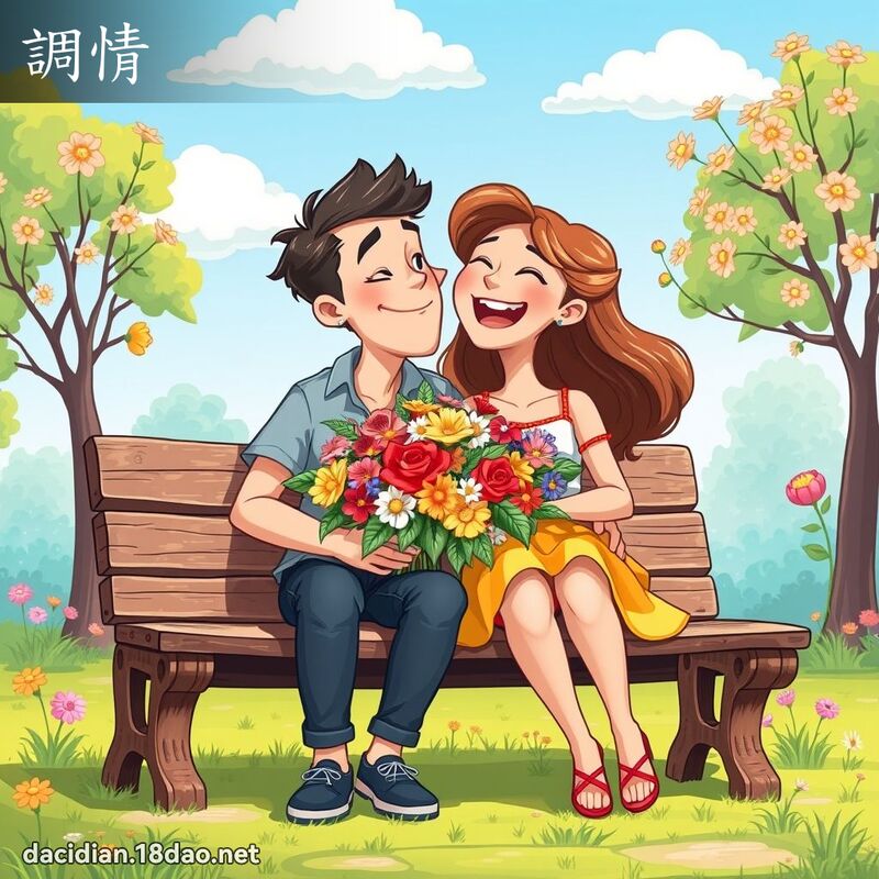 调情 - 国语大辞典配图