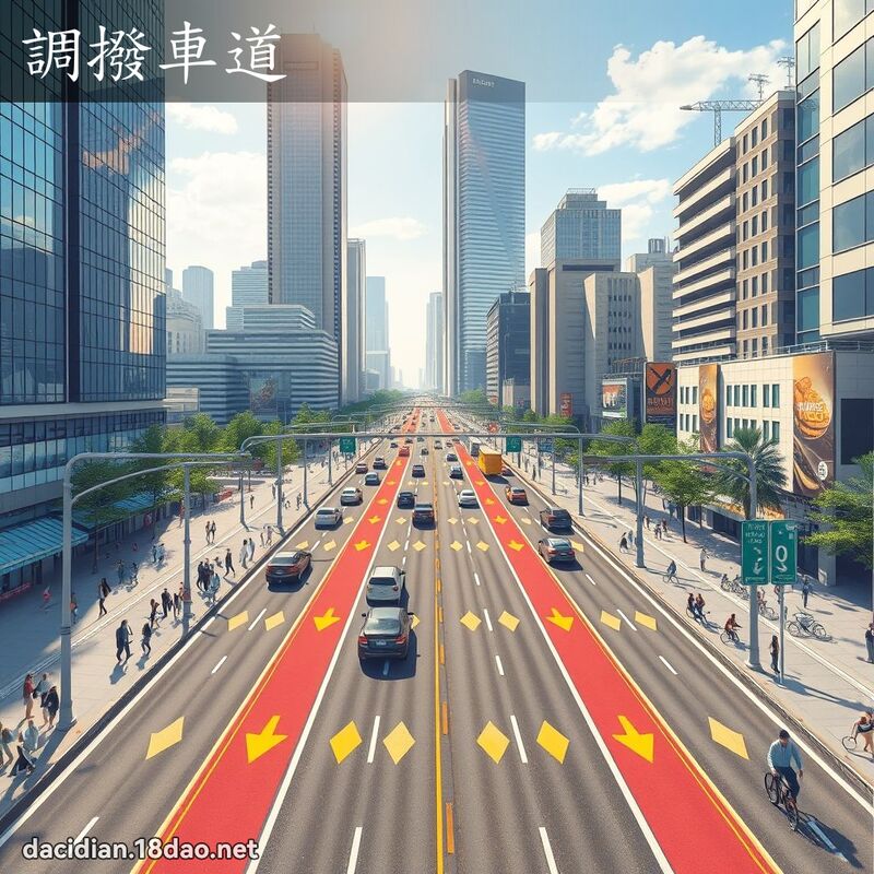 調撥車道 - 國語大辭典配圖