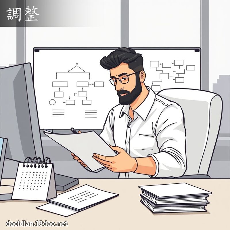 調整 - 國語大辭典配圖