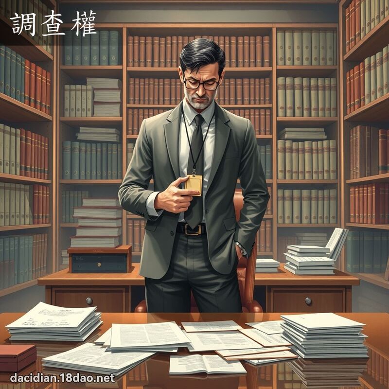 調查權 - 國語大辭典配圖