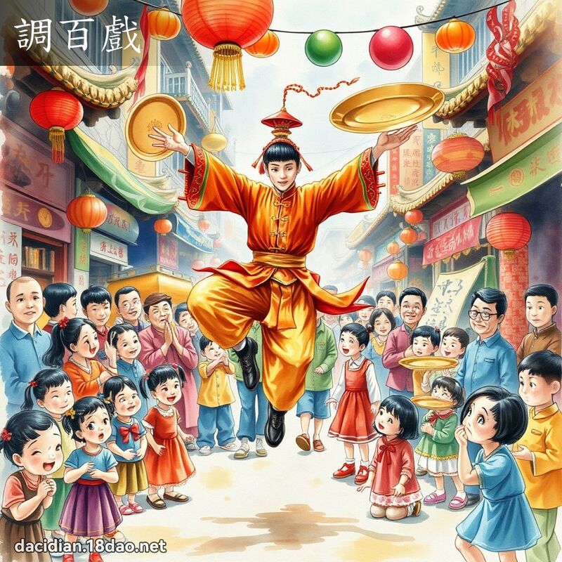 調百戲 - 國語大辭典配圖