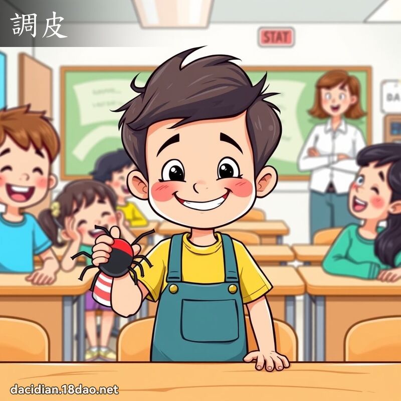 调皮 - 国语大辞典配图