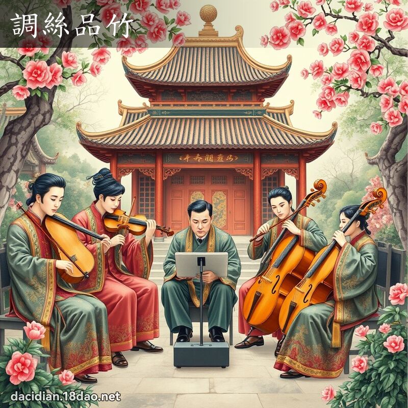 調絲品竹 - 國語大辭典配圖