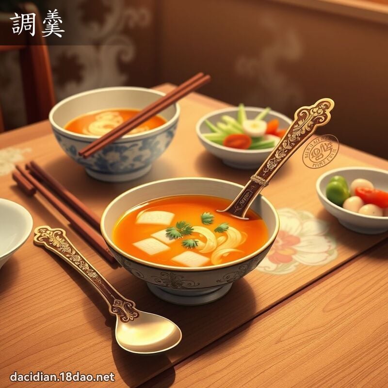 調羹 - 國語大辭典配圖