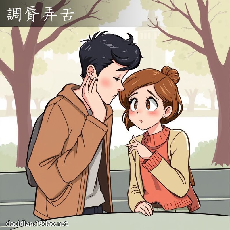 調脣弄舌 - 國語大辭典配圖