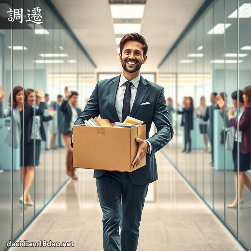 调迁 - 国语大辞典配图