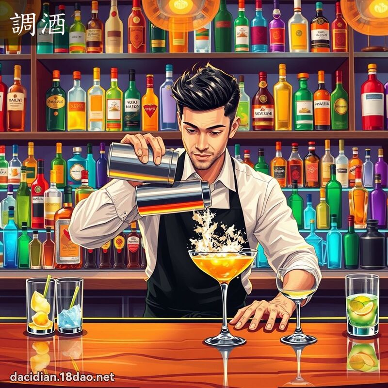调酒 - 国语大辞典配图