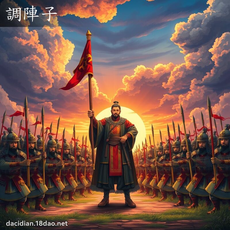 调阵子 - 国语大辞典配图