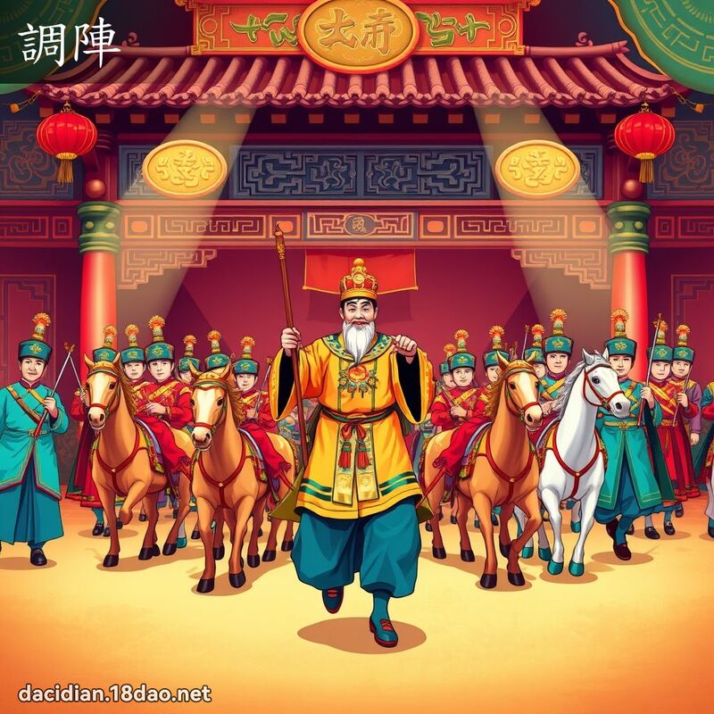 调阵 - 国语大辞典配图