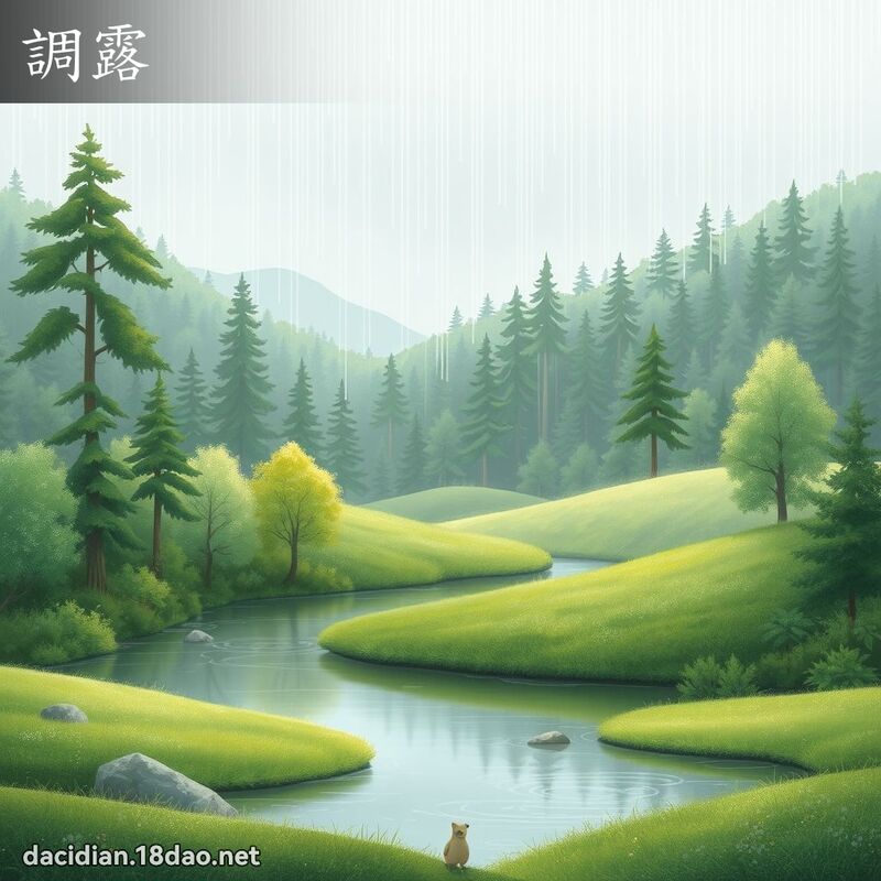 調露 - 國語大辭典配圖