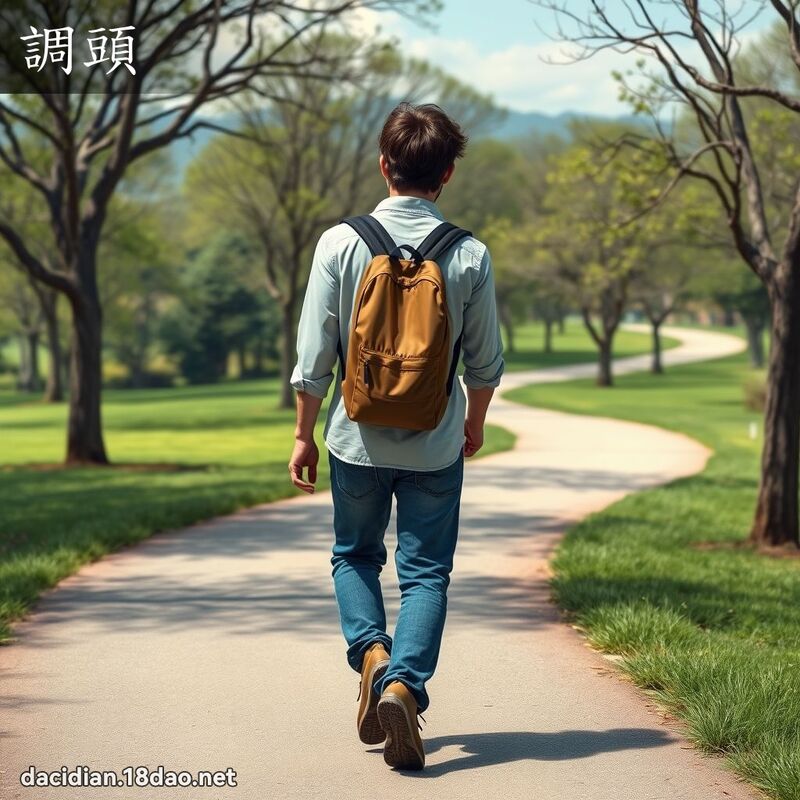 词语: 调头 (多意词)