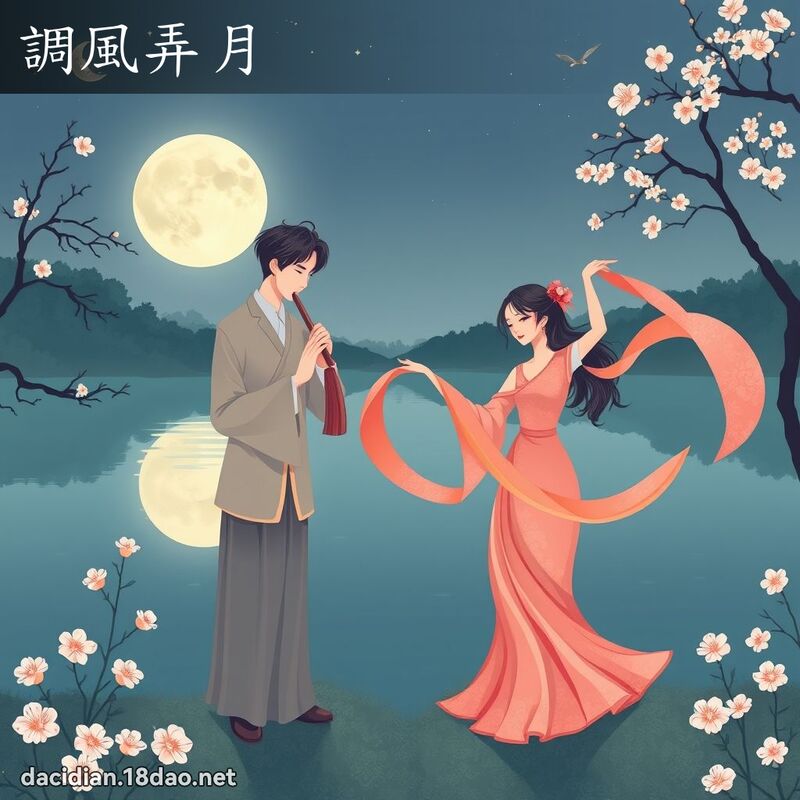 調風弄月 - 國語大辭典配圖