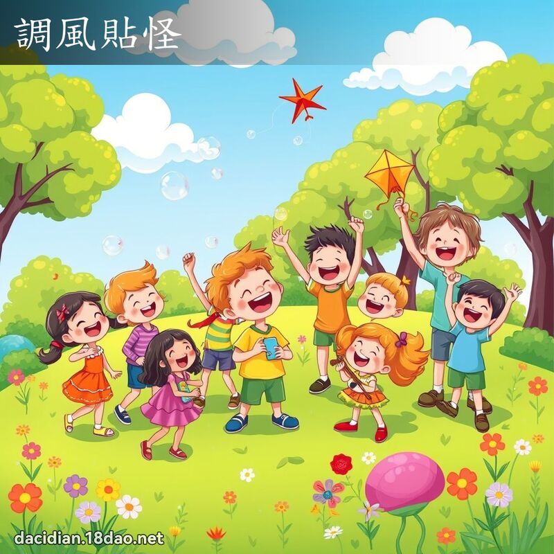 調風貼怪 - 國語大辭典配圖