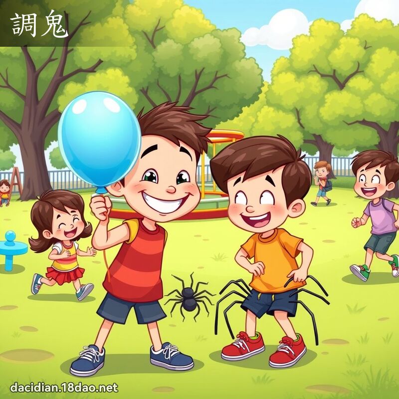 調鬼 - 國語大辭典配圖
