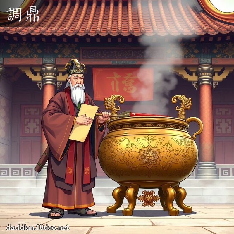 調鼎 - 國語大辭典配圖