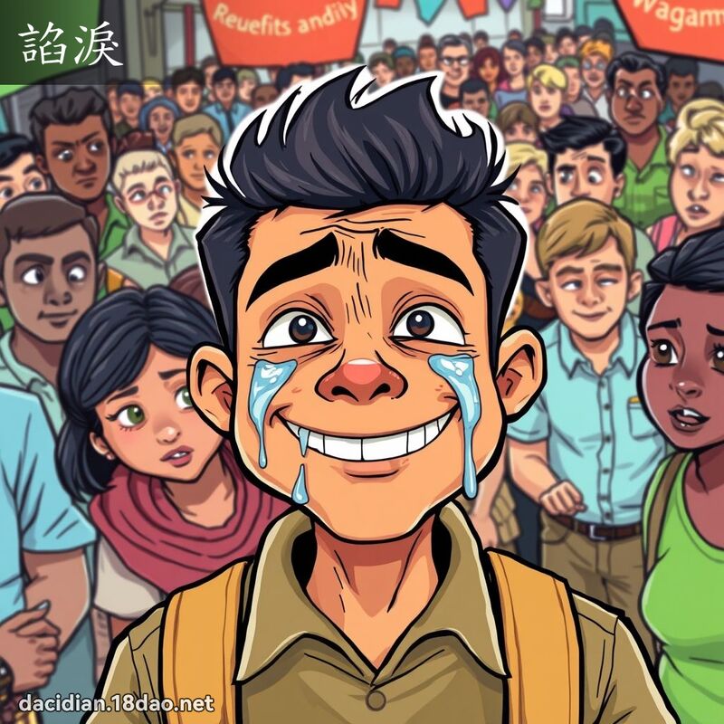 諂淚 - 國語大辭典配圖