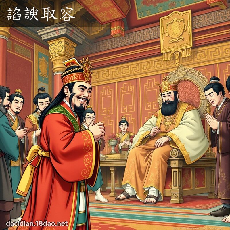 諂諛取容 - 國語大辭典配圖