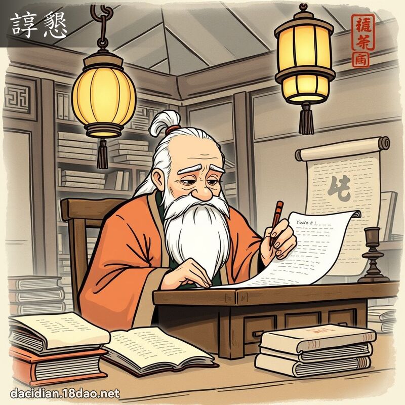 諄懇 - 國語大辭典配圖