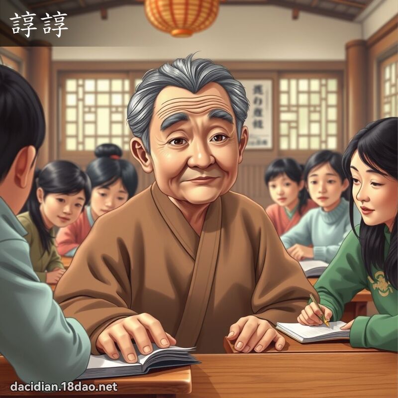 谆谆 - 国语大辞典配图