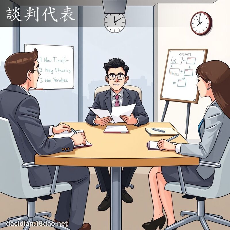 談判代表 - 國語大辭典配圖
