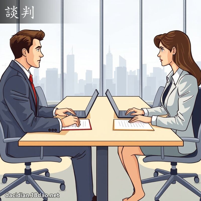 談判 - 國語大辭典配圖