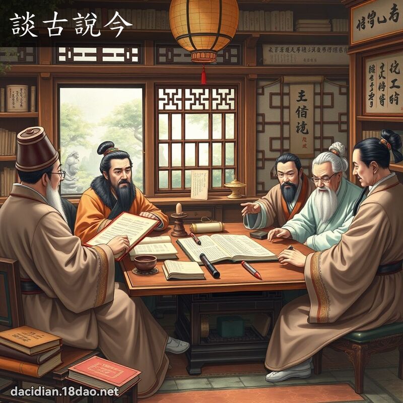 谈古说今 - 国语大辞典配图