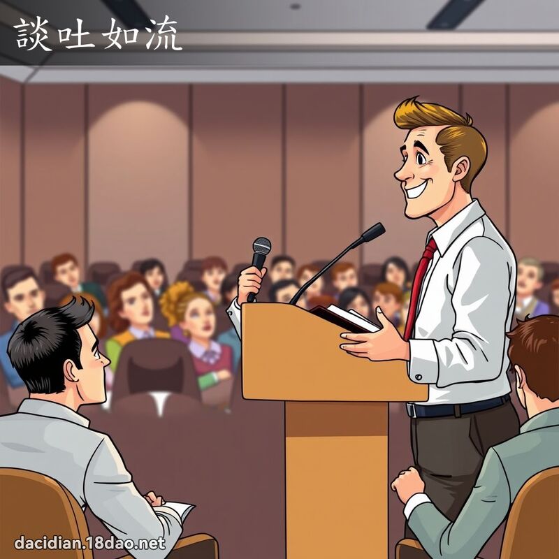 谈吐如流 - 国语大辞典配图